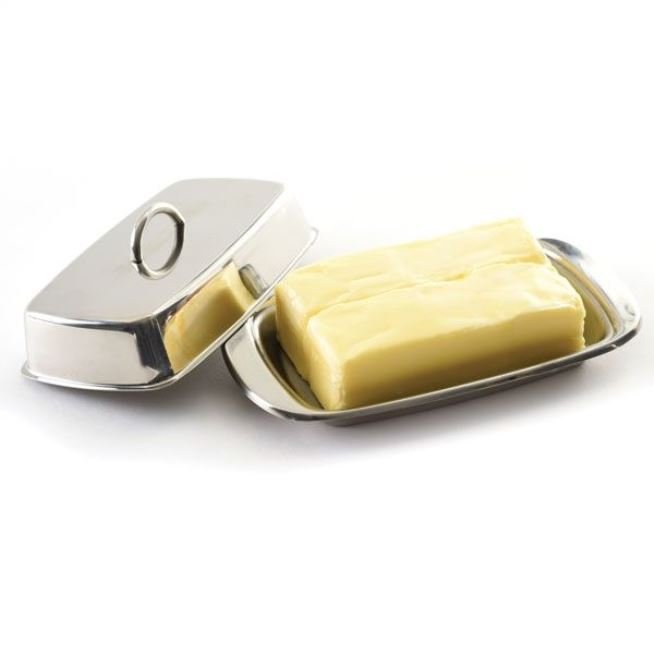 Stainless best sale butter dish