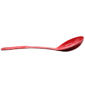 Handy Housewares 12.5" Long Handled Colorful Melamine Slotted Serving Spoon