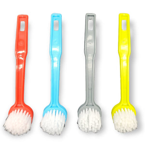 Handy Housewares 4pc Multi-Purpose Round Head Kitchen Dish Scrub Brush Set - Assorted Colors