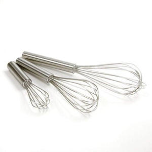 Norpro 3pc Stainless Steel Professional Balloon Wire Mixing Whisks - 6" 8" & 10"