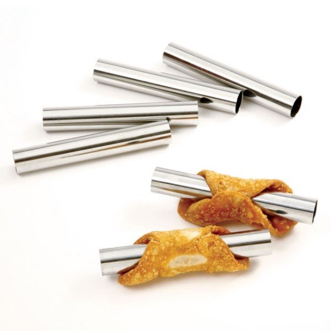Norpro 6pc Mini Cannoli Pastry Stainless Steel Baking Forms Set