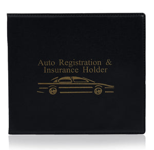Handy Housewares Auto Registration & Insurance Holder Wallet - Keeps Your Car or Truck Documents Clean and Organized
