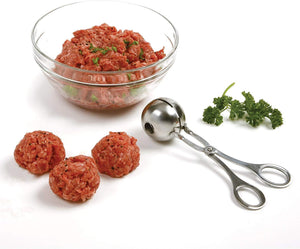 Norpro Stainless Steel Mini Meat Baller - Makes 1.25" Meatballs