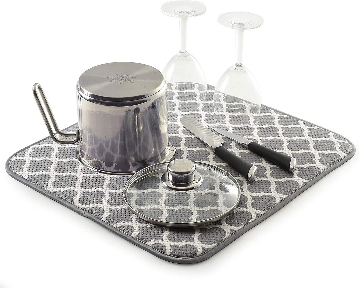 Norpro 16 x 18 Washable Microfiber Dish Drainer Glass Drying Mat Pad –  Handy Housewares