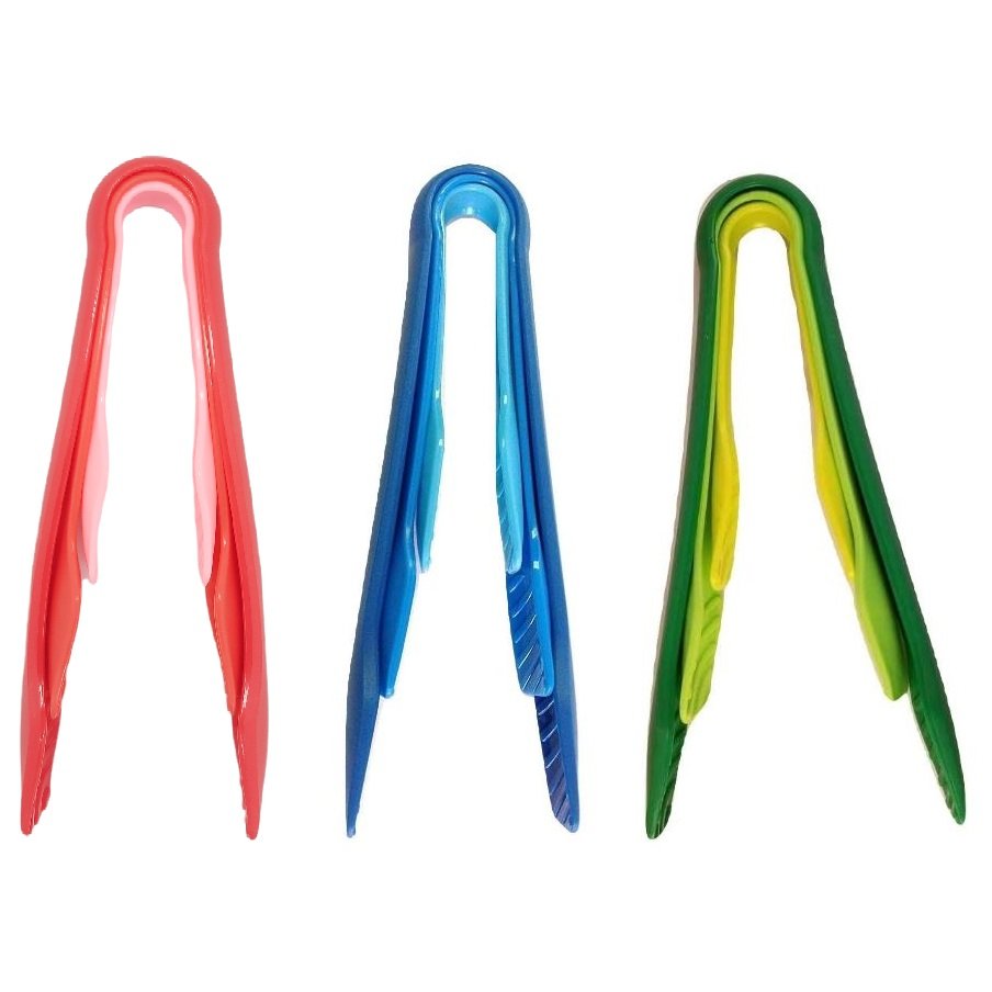 3pcs Random Color Food Tongs