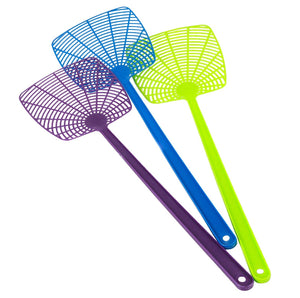 Chef Craft 18" Light Plastic Fly Swatter 3pc Set with Hanging Hole