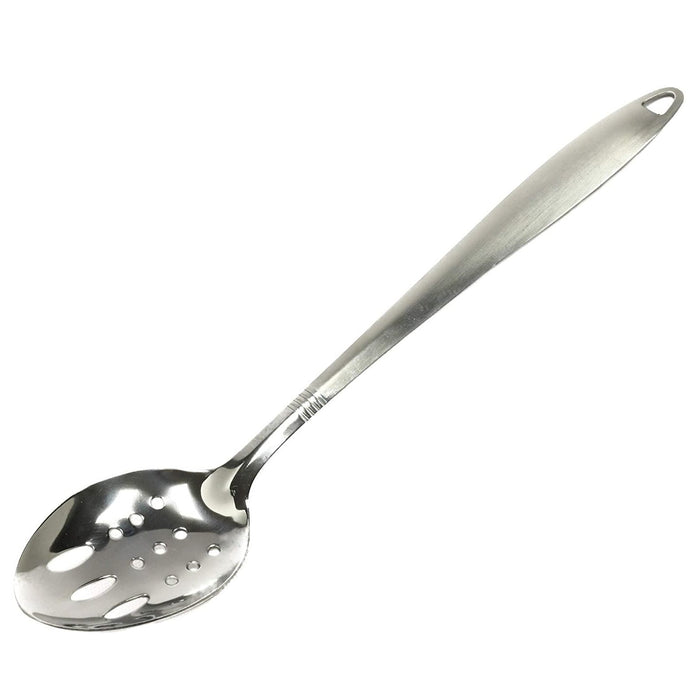 Chef Craft 13" Stainless Steel Slotted Spoon with Attractive Brushed Finish Handle