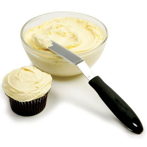 Norpro Grip-EZ Offset Cupcake Icing Spatula with Silicone Wrapped Stainless Steel Blade