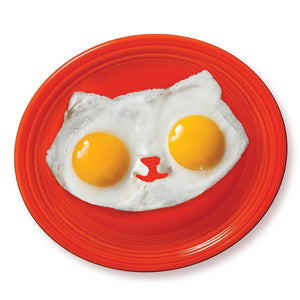 Kitty Silicone Breakfast Egg Mold - Cute Cat Shaped Egg Ring, Also great for Pancakes, Chocolate and Candy