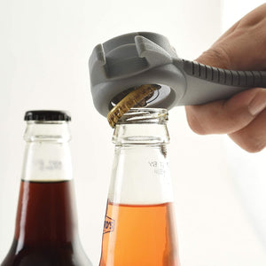 Norpro Jar Lid Gripper Opener and 5-in-1 Pop Can / Beer Bottle Opener Combo