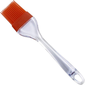 Norpro Flat Silicone Bristle Head Sauce Basting Brush - Red (2 Pack)