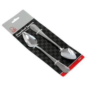 Chef Craft 2pc Serrated Edge Stainless Steel Grapefruit Spoons Set