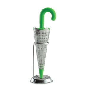 Norpro Umbrella Shape Stainless Steel Mesh Loose Leaf Tea Infuser and Drip Catcher