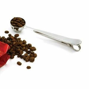 Norpro Coffee / Tea Stainless Steel Scoop with Bag Clip