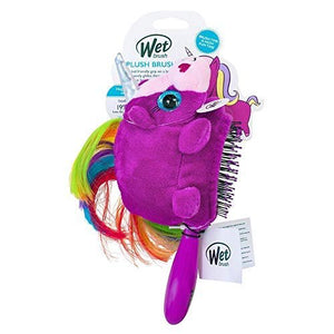 Wet Brush Plush Kid's Detangler Hair Brush with Soft IntelliFlex Bristles for All Hair Types - Unicorn Plush