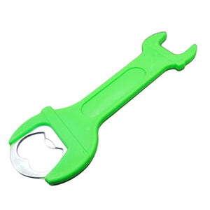 Wrench Shaped Bottle Opener - Fun Design, Practical Use - Great for Opening Beer or Soda Pop Caps - Blue