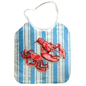 Norpro Adjustable Crab / Lobster Seafood Bibs 2 pk  - Washable / Reusable Cotton