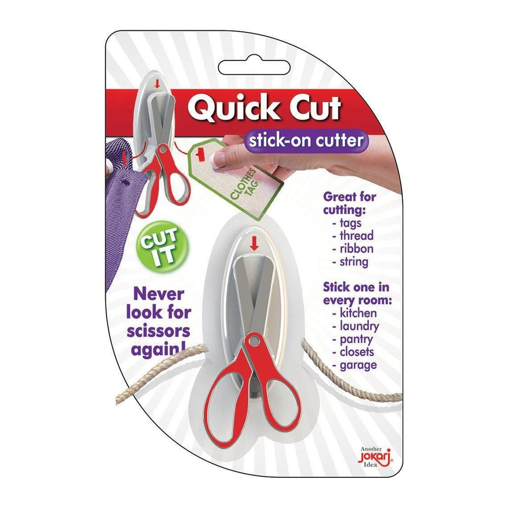Jokari Quick Cut Stick-On All-Purpose Cutter - Never Look For Scissors Again