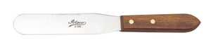 Ateco 6" Wooden Handle Stainless Steel Blade Icing Spatula