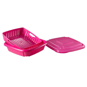 Hutzler Bitty Box Berry Keeper, Berry Colander & Saver Container, 9oz / 1 Cup Capacity