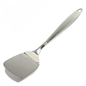 Chef Craft 12.5" Stainless Steel Solid Turner Spatula with Attractive Brushed Finish Handle