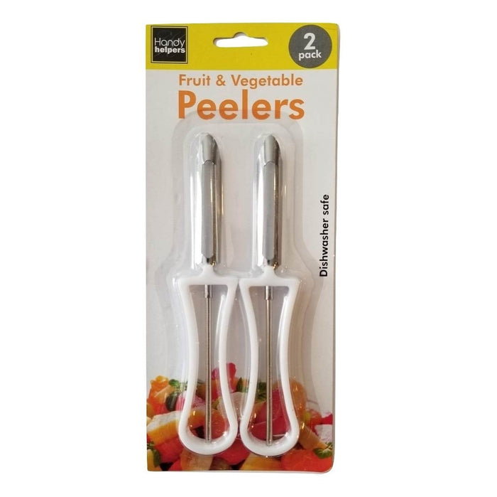 Handy Housewares 2 Piece Fruit & Vegetable Swivel Blade Peeler Set - Great for Apples, Carrots and Potatoes