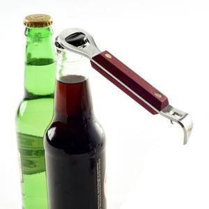 Norpro Heavy Duty Wood Handle Soda Pop Beer Can Punch and Bottle Opener