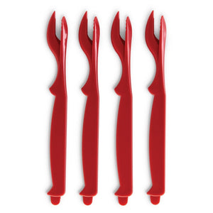 Maine Man 4 Piece EZ Seafood Shellers Set - Zips Open Shells, Removes Veins, Great for Crab, Lobster, Shrimp, Prawns and Crawfish