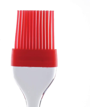 Norpro Flat Silicone Bristle Head Sauce Basting Brush - Red