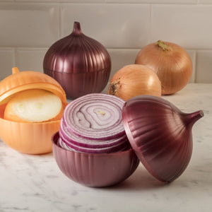 Hutzler Onion Saver Keeper Storage Container - Keeps Fresh Longer - 2 Pack