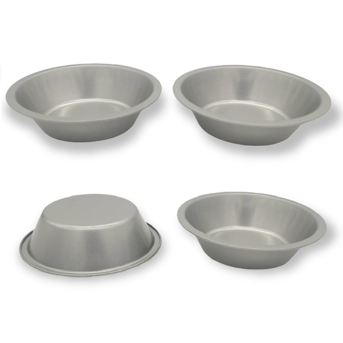 Handy Housewares 5" Tin Non-Stick Mini Pie Pans Set of 4 - Great for Desserts, Fruit Pies, Pot Pies and Quiches