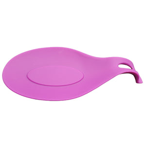 Handy Housewares Jumbo Flexible Silicone Spoon Rest, Heat-Resistant Stove Top Kitchen Utensil Drip Pad