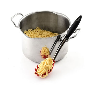 Norpro Heavy Duty Grip-EZ Stainless Steel Silicone Pasta Server Spaghetti Spoon