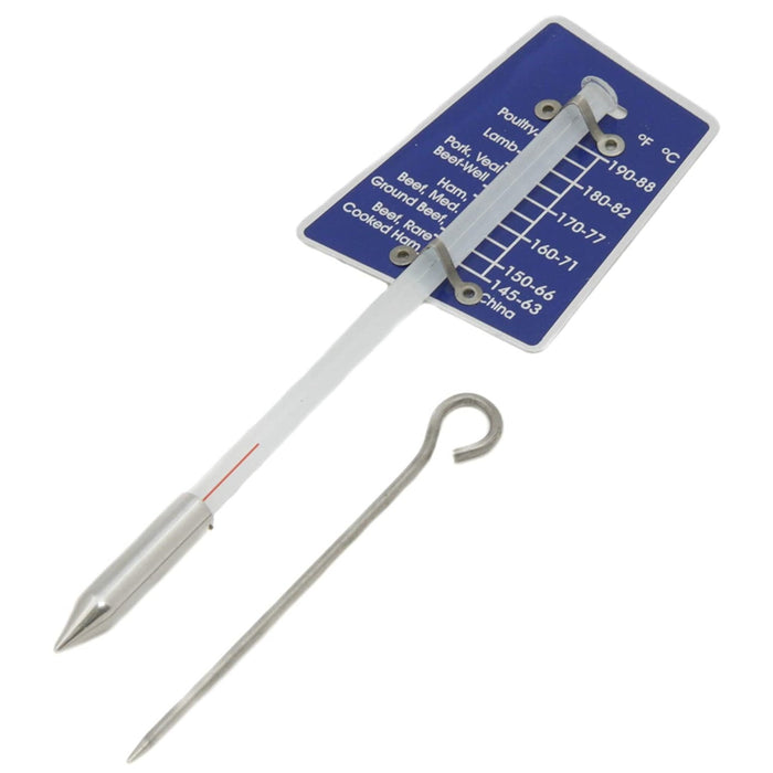 Chef Craft 6.5" Long Glass Poultry / Meat Thermometer, both F/C Temp Markings