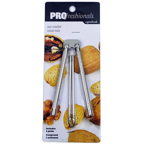 Good Cook 3pc Handheld Nut Cracker and Picks Set, Great for Cracking Nuts, Lobster or Crab