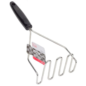 Chef Craft Select Stainless Steel Wire Hand Masher - Great for Mashed Potatoes, Avocado, Beans and More