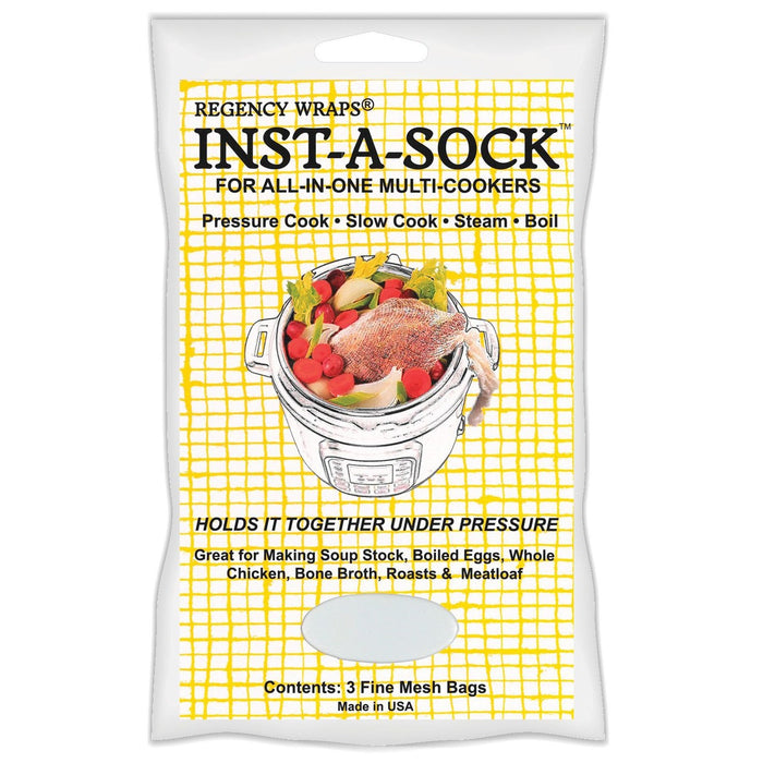 Regency Inst-A-Sock for All-in-One Multi-Cookers to Pressure, Slow Cook, Steam & Boil, Set of 3