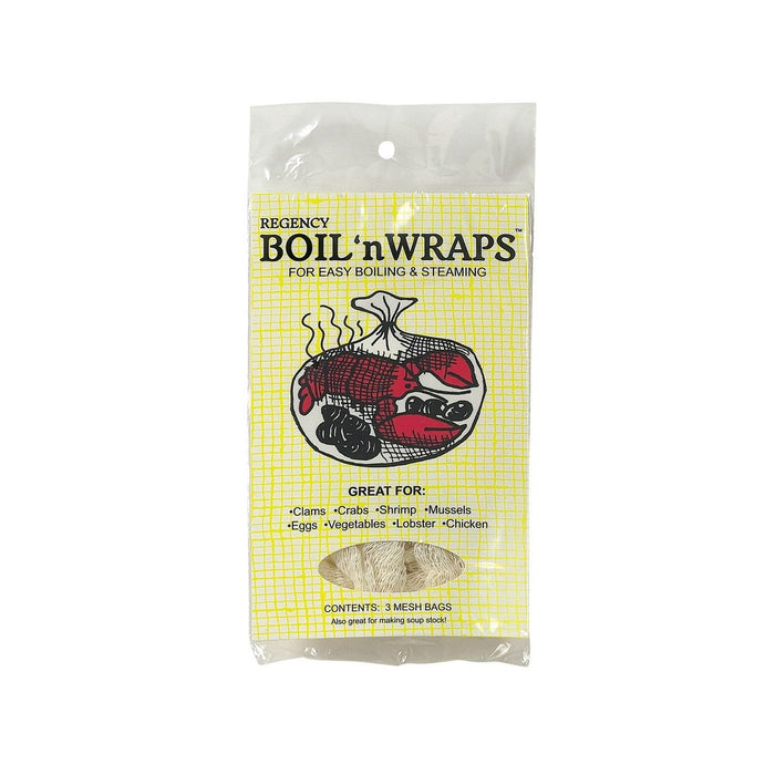 Regency Wraps Boil 'n Wraps Steamer Bags for Shellfish, Chicken, Vegetables - 3 pack