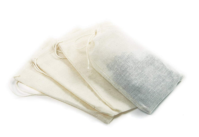 Norpro Reusable Brew Bags 4 pack - Great for Tea Spices Broth Gravy Stew & Soup