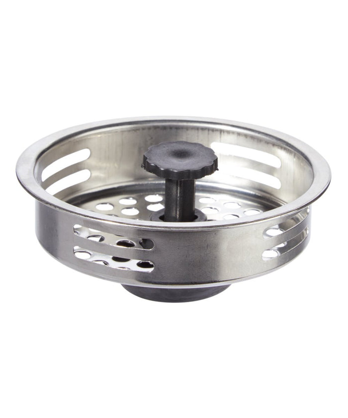 Handy Housewares Metal Kitchen Sink Basket Strainer - Fits Most Drains