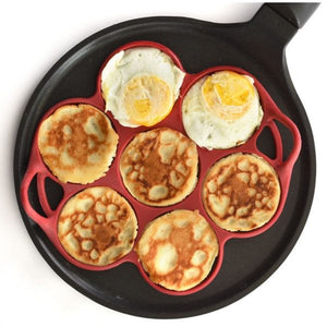 Norpro Silicone Silver Dollar Size Pancake / Egg Ring with Easy Lift Handles