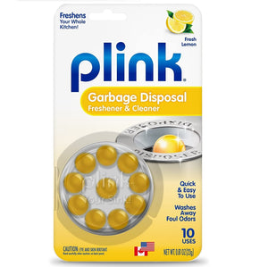 Plink Garbage Disposal Cleaner & Disposer Deodorizer 20 Treatment Pack - Orange and Lemon Scent Combo