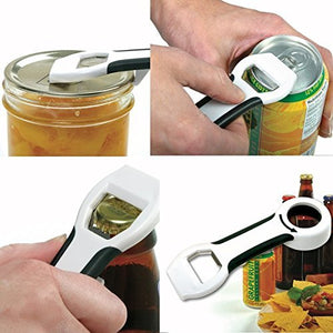 Norpro 4-in-1 Grip-EZ Bottle Opener - Easily Opens Twist Caps, Bottle Caps, Canning Lids and Can Tabs