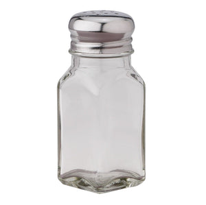 Handy Housewares Classic 2.5-Ounce Diner Style Square Glass Salt or Pepper Shaker