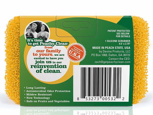 Peachy Clean Antimicrobial Fruit & Vegetable Silicone Cleaning Scubber Sponge
