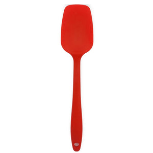 Handy Housewares 8" Long Non-Stick Silicone Mini Spoonula Spoon Spatula - Great for Mixing, Bowl Scraper, Small Servings and more