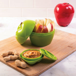 Hutzler Apple & Dip To-Go Lunch Snack Storage Container