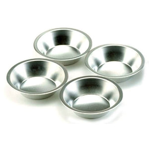 Norpro 4 Piece Round 5" Mini Tin Pie Pan Set - Perfect for Small Pot Pies, Quiches and  Cakes