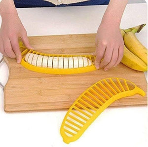 Hutzler Banana Slicer - Easy To Use Plastic Banana Fuit Cutter