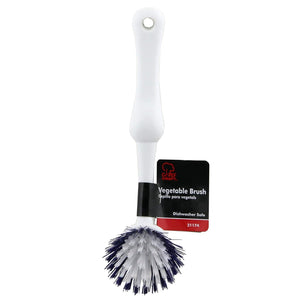 Chef Craft 9.5" Long Vegetable Scrubber Brush and Pan Cleaning Scraper
